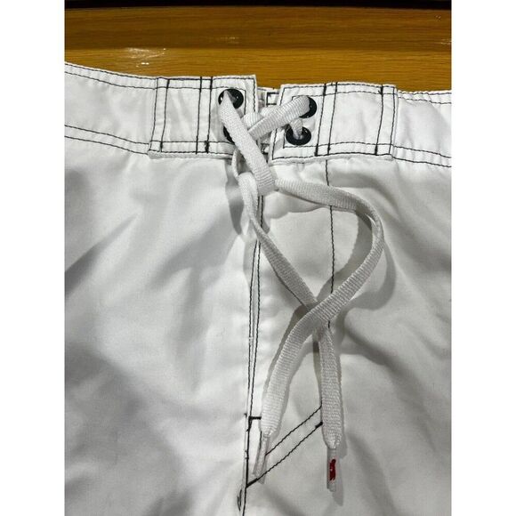 Tony Hawk Board Shorts Mens XL White and Blue Mesh Lining Swim Trunks - Picture 2 of 6